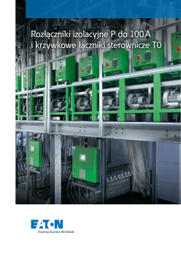 Rozłączniki izolacyjne P i łączniki krzywkowe T0 PDF