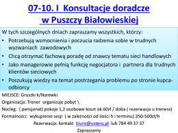 07-10. I Konsultacje doradcze w Puszczy Białowieskiej