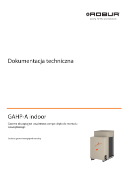 Dokumentacja techniczna GAHP-A indoor