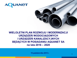 Mosina – plan 2016-2020