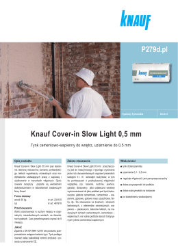 Knauf Cover-in Slow Light 0,5 mm P279d.pl