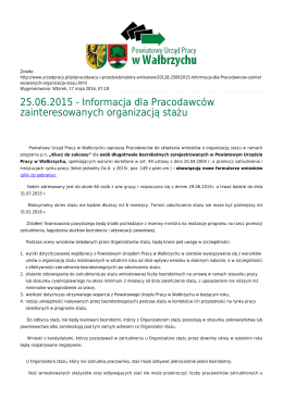 Generuj PDF - Powiatowy Urząd Pracy w Wałbrzychu