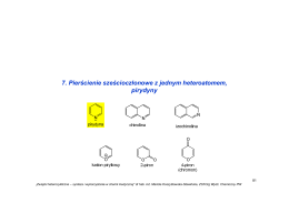 Związki heterocykliczne – synteza i wykorzystanie w chemii medycznej