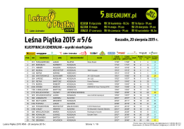 Leśna Piątka 2015 #5/6