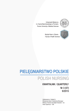 PIELĘGNIARSTWO POLSKIE POLISH NURSING