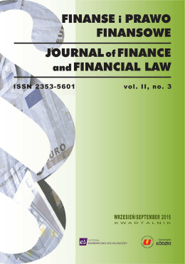 Pobierz całą publikację - Finanse i Prawo Finansowe