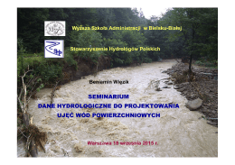 P - Stowarzyszenie Hydrologów Polskich