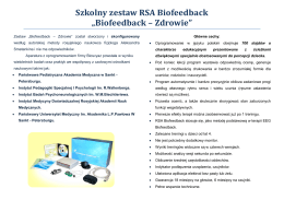 Szkolny zestaw RSA Biofeedback „Biofeedback – Zdrowie”