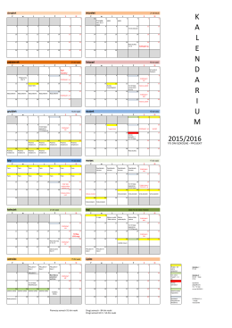 kalendarium 2015/2016
