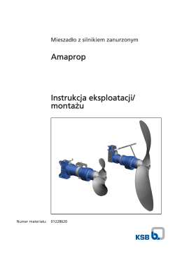 Amaprop Instrukcja eksploatacji/ montażu