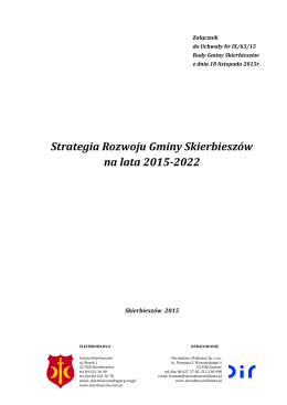 Strategia Rozwoju Gminy Skierbieszów na lata 2015-2022