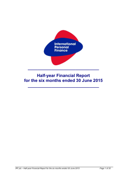 full report - International Personal Finance