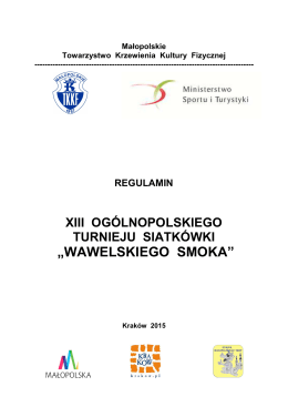 Regulamin ramowy Turniej Wawelskiego Smoka 2015