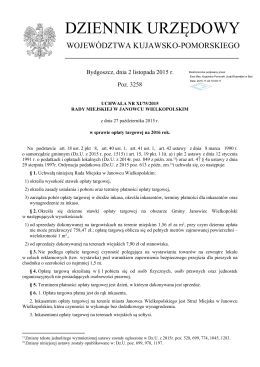 Uchwała Nr XI/75/2015 z dnia 27 października 2015 r.