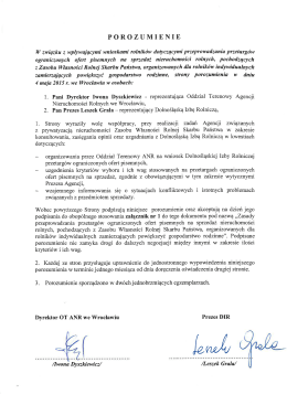 POROZUMIENIE - Dolnośląska Izba Rolnicza