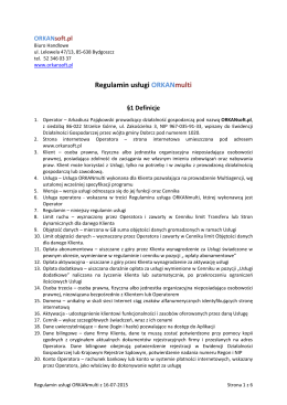 Regulaminem - ORKANsoft.pl