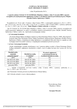 Uchwała Nr XII/120/2015 Rady Miejskiej w Dębicy z dnia 30
