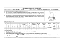 Karta techniczna Nr 55GM/KAR