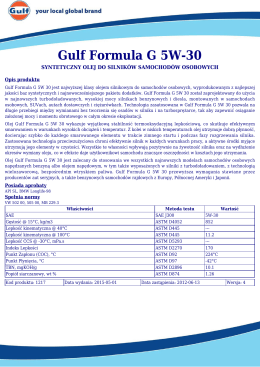 Gulf Formula G 5W-30