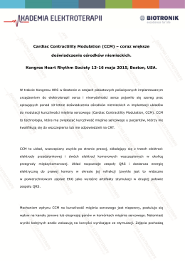 Cardiac Contractility Modulation (CCM)_A.Cacko