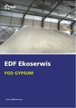 fgd gypsum - EDF Ekoserwis