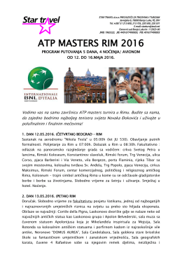 ATP MASTERS RIM 2016