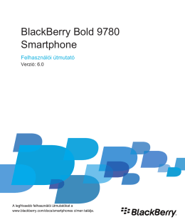 BlackBerry Bold 9780 Smartphone - 6.0