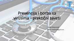 Prevencija i borba sa virusima (Sinisa Stojanovic)