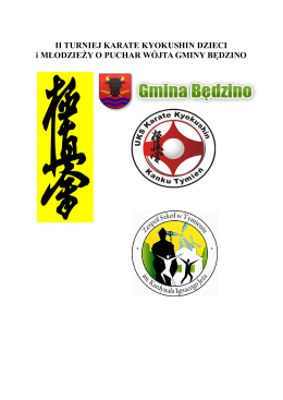 Dokument y do II Turnieju Karate Kyokushin Dzieci i Młodzieży o