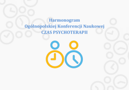 Konferencja Czas Psychoterapii