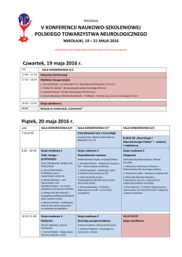 Program szczegółowy konferencji (do pobrania w formacie pdf)