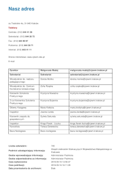 Biuletyny Informacji Publicznej w Województwie Małopolskim