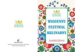 wiosenny festiwal kulinarny - Stowarzyszenie Korona Północnego