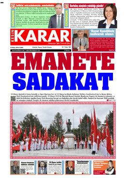 20 Mayıs 2016 - Kesin Karar Gazetesi
