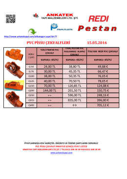 pvc pissu çekvalfleri 15.05.2016