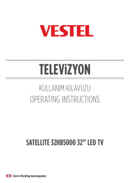 Vestel 32HB5000 Kullanım Kılavuzu (TR)
