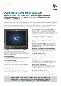 VC80 Teknik Özellikleri