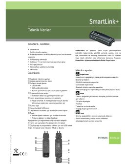SmartLink+ Teknik Veriler - Eti İşitme Cihazları Merkezi