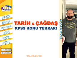 2016 KPSS Semineri