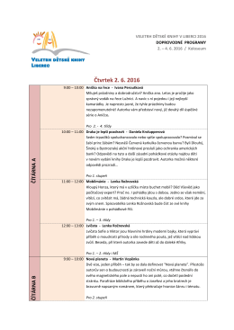 doprovodny_program - Veletrh dětské knihy v Liberci