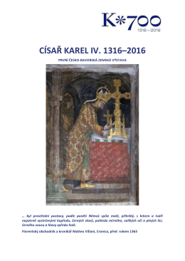 císař karel iv. 1316–2016 - Národní galerie v Praze