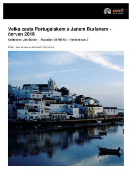 Velká cesta Portugalskem s Janem Burianem