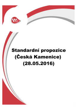Standardní propozice (Česká Kamenice) (28.05.2016)