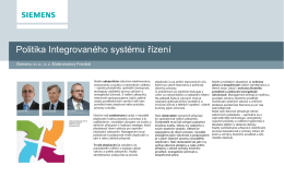 Politika Integrovaného systému řízení