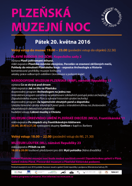 Plakát s programem - Asociace muzeí a galerií v České republice