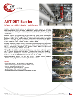 ANTIDET Barrier - VST engineering