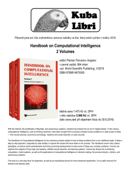 Handbook on Computational Intelligence 2 Volumes