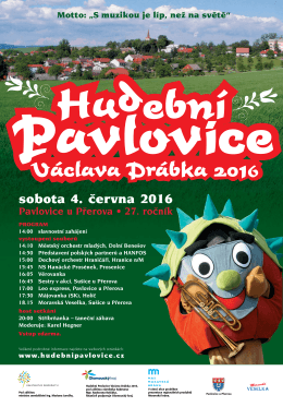 Hudební Pavlovice Václava Drábka 2016