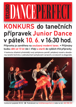 KonKurs do tanečních přípravek Junior Dance v