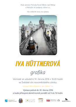 Iva Hüttnerová – plakát - Národní síť podpory zdraví